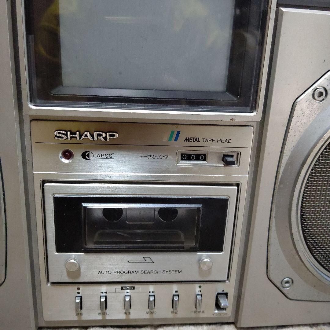 最終‼️超希少レトロSHARP TVthe SEARCHER テレビ付きラジカセ - メルカリ