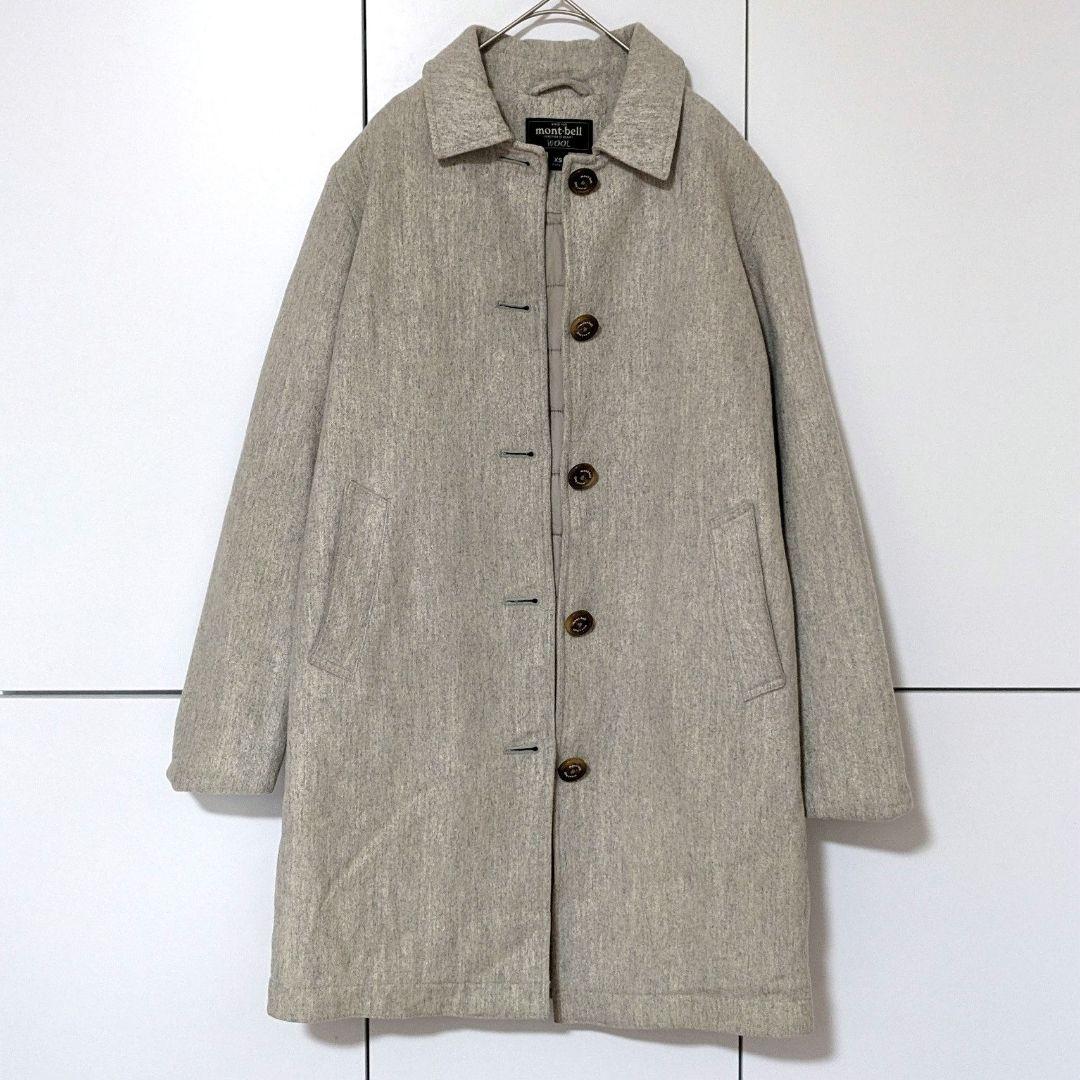 モンベルmont-bell トラベルコート ウール 中綿 手洗い可 小さい