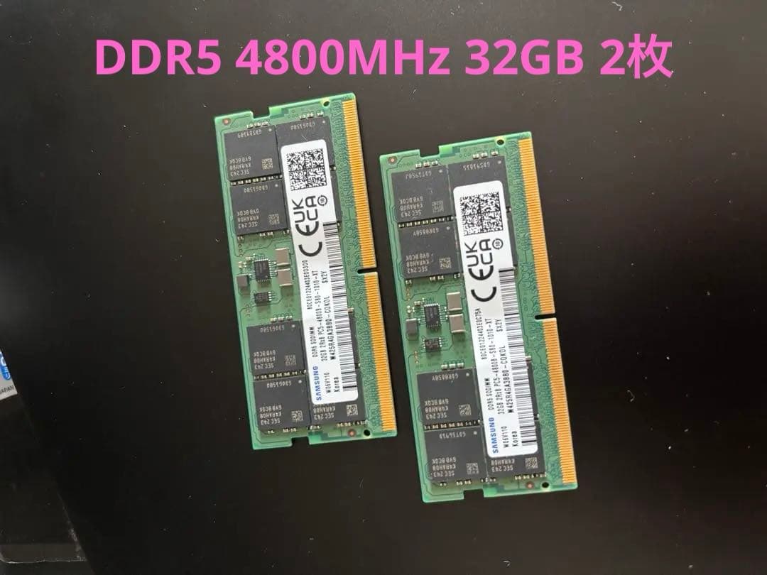 DDR5 4800MHz 64GBメモリー　32GB 2枚セット　Samsung Samsung 64GB (2X32GB) DDR5 5600MHz PC5-44800 SODIMM Memory Ram