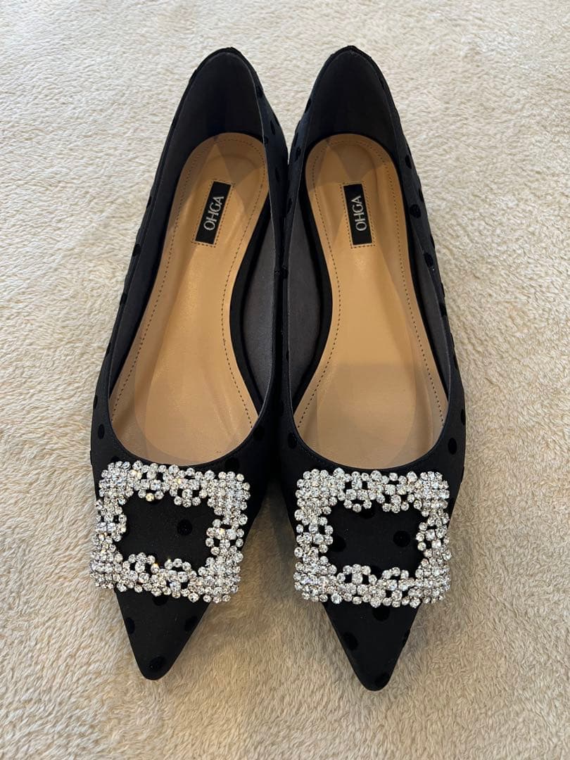 OHGA FLOCKY パンプス ブラック 楽天市場】Ohga（靴）の通販