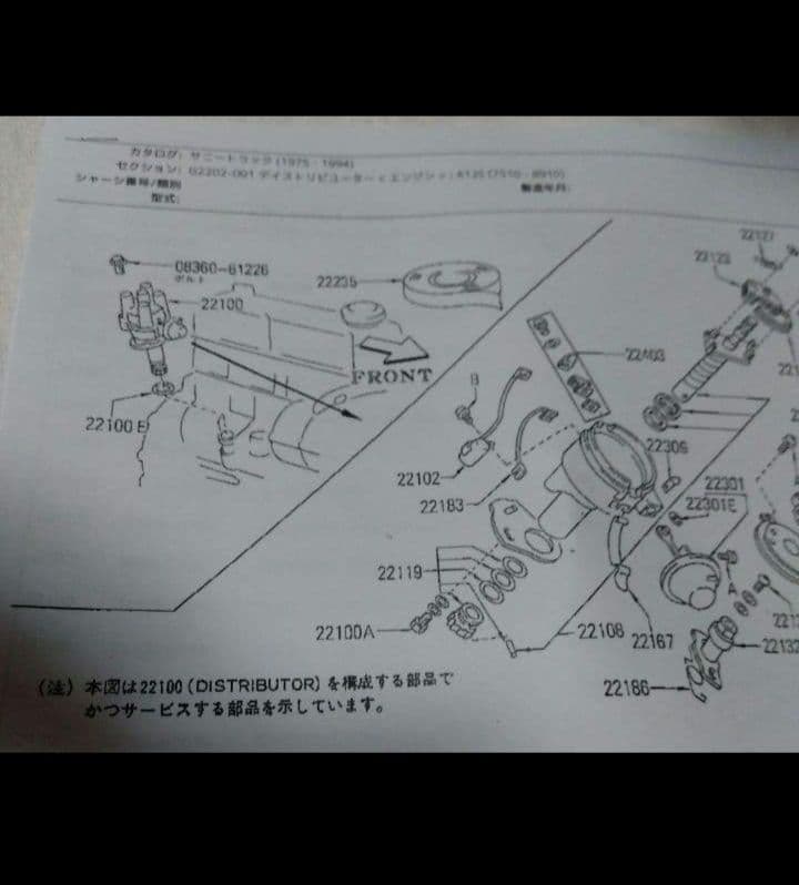 送料無料 日産純正 サニートラック デスビ A12エンジン サニトラ
