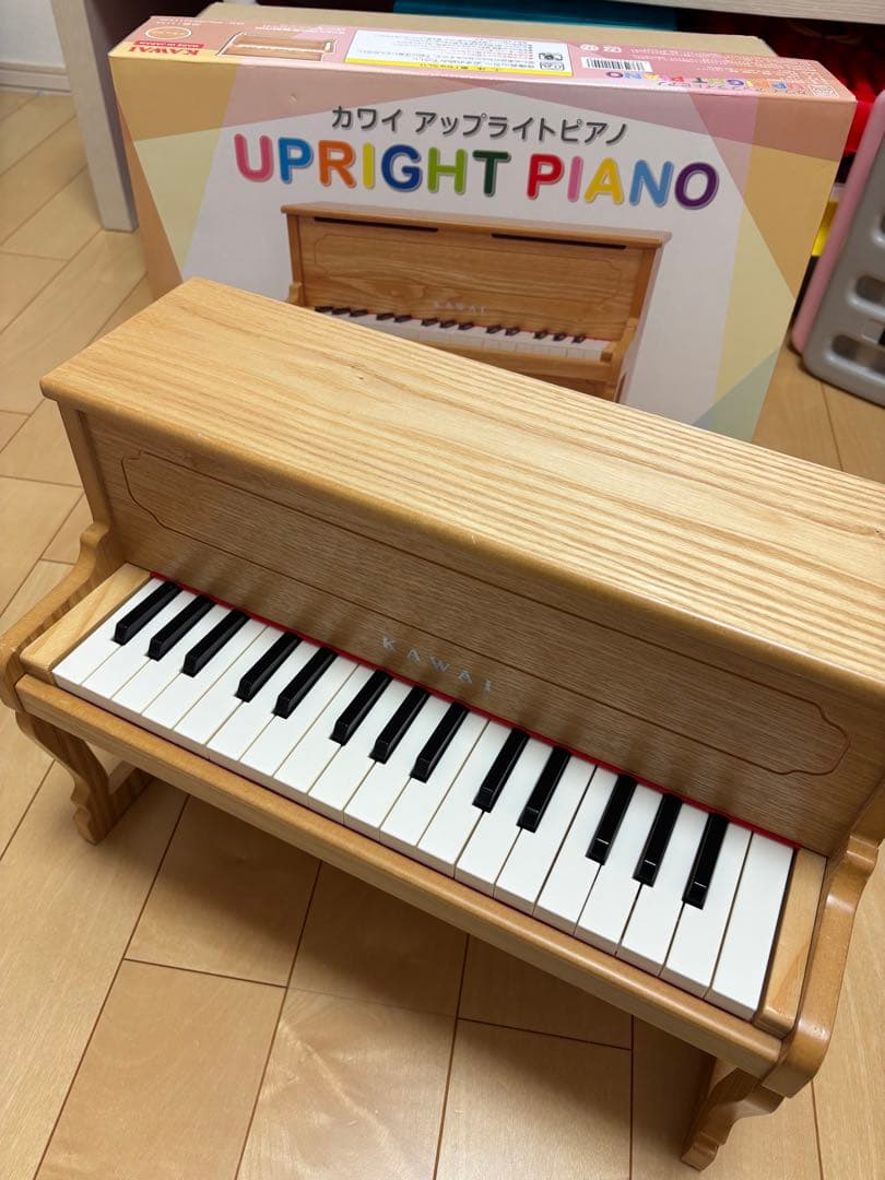 KANAI アップライトピアノ 32鍵盤 KAWAI カワイ アップライト ピアノ32鍵/NATURAL（3歳から）【店頭受取