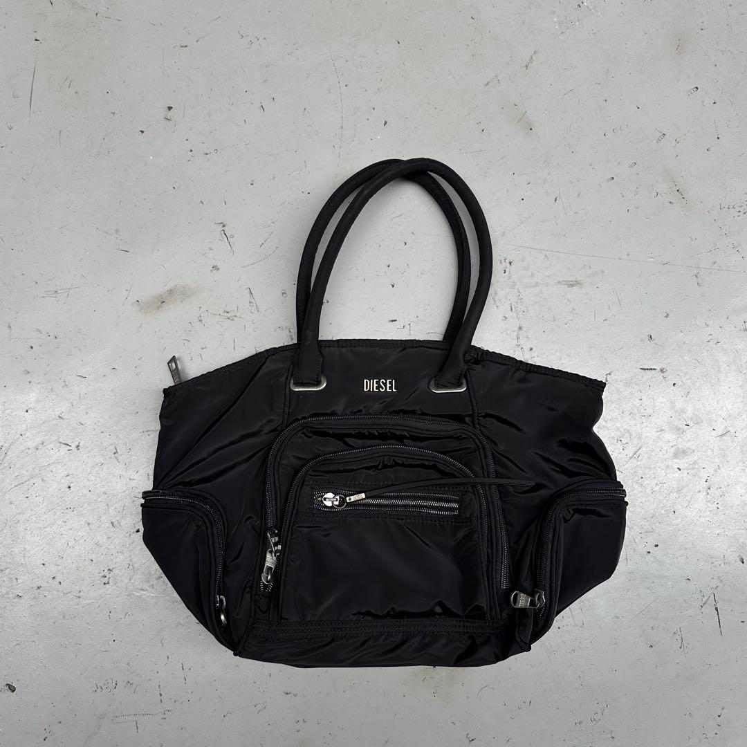 00s diesel handbag archive メタルロゴ ナイロンバッグ - メルカリ