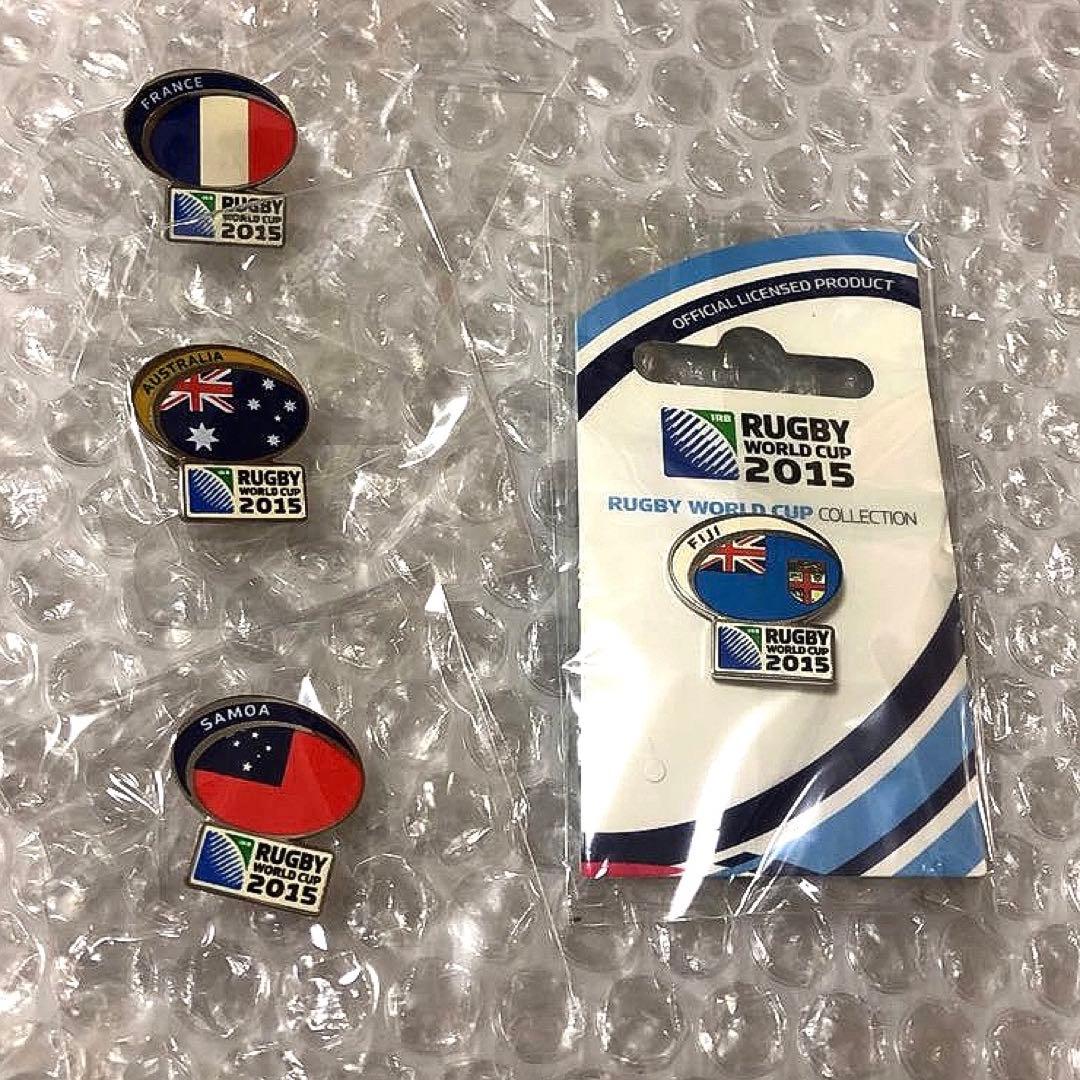 4種！ ラグビーワールドカップ2015 公式ライセンス ピンバッジ