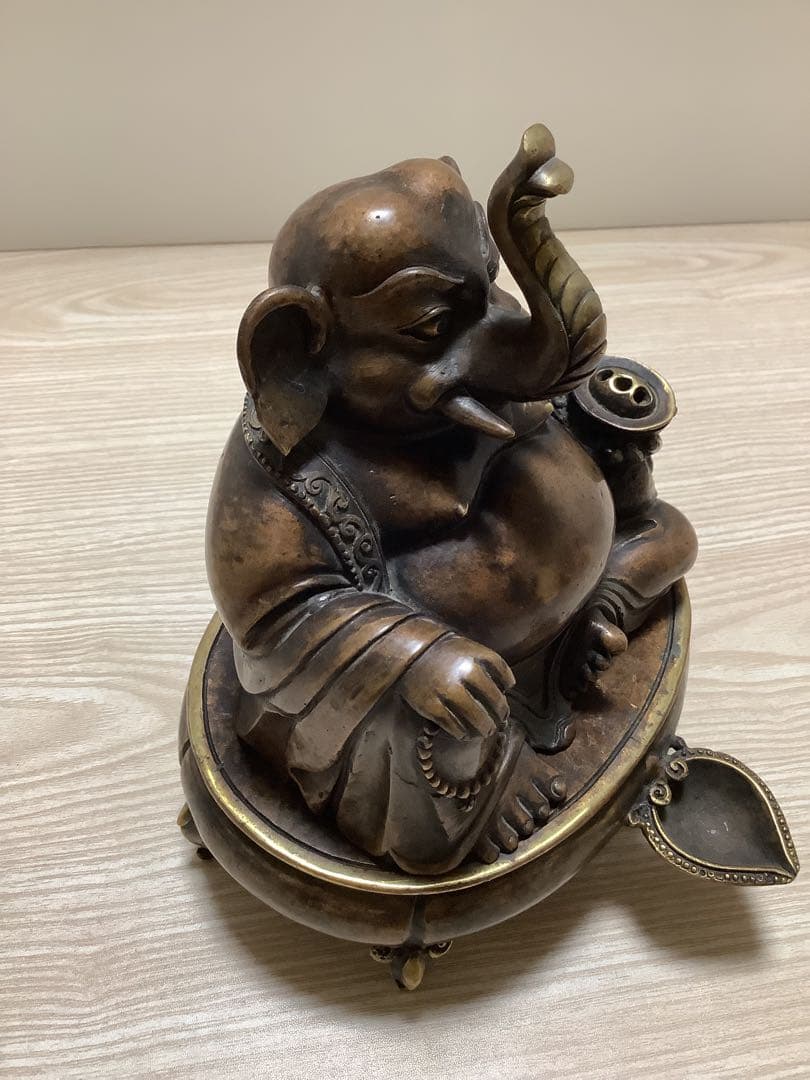 《 チベット密教　ヒンドゥー教　新品 》 ガネーシャ　インセンスバーナー　香炉