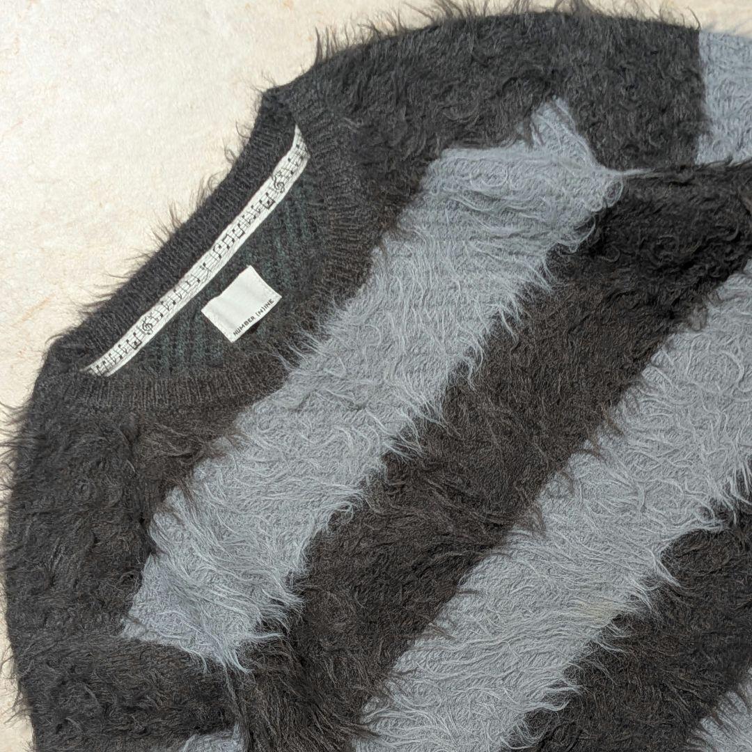 名作☆廃盤品ナンバーナイン フェザーファーヤーンシャギーニット