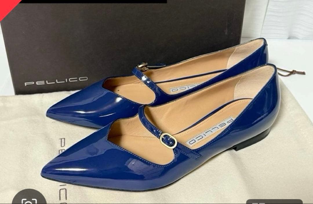 ⭐️新品未使用⭐️ PELLICO ANDREA 10 フラットシューズ ブルー