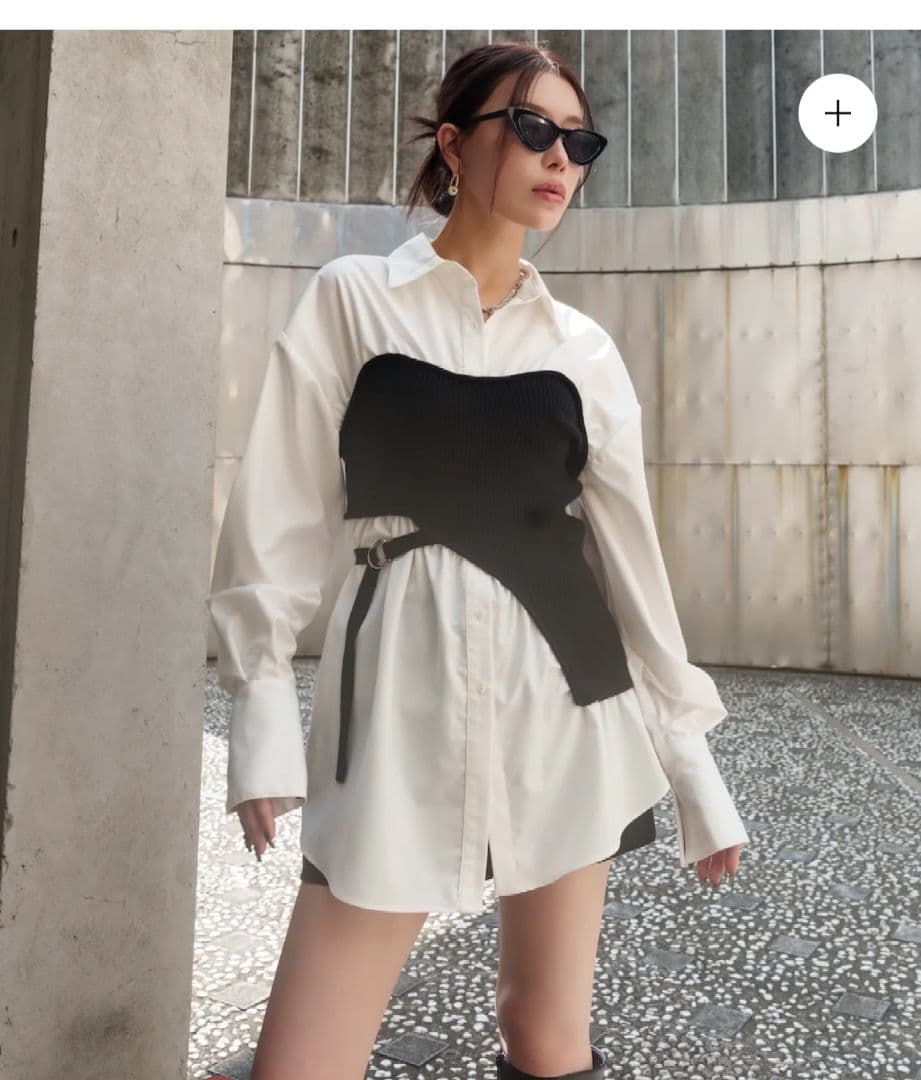 ドッキング KNITビスチェ シャツ 2906243C-E265-40C9-B092-