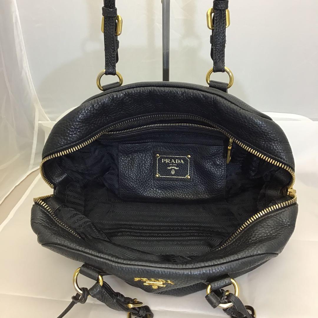 ❣️PRADAプラダ❣️レザーミニボストンバック ヴィッテロダイノ