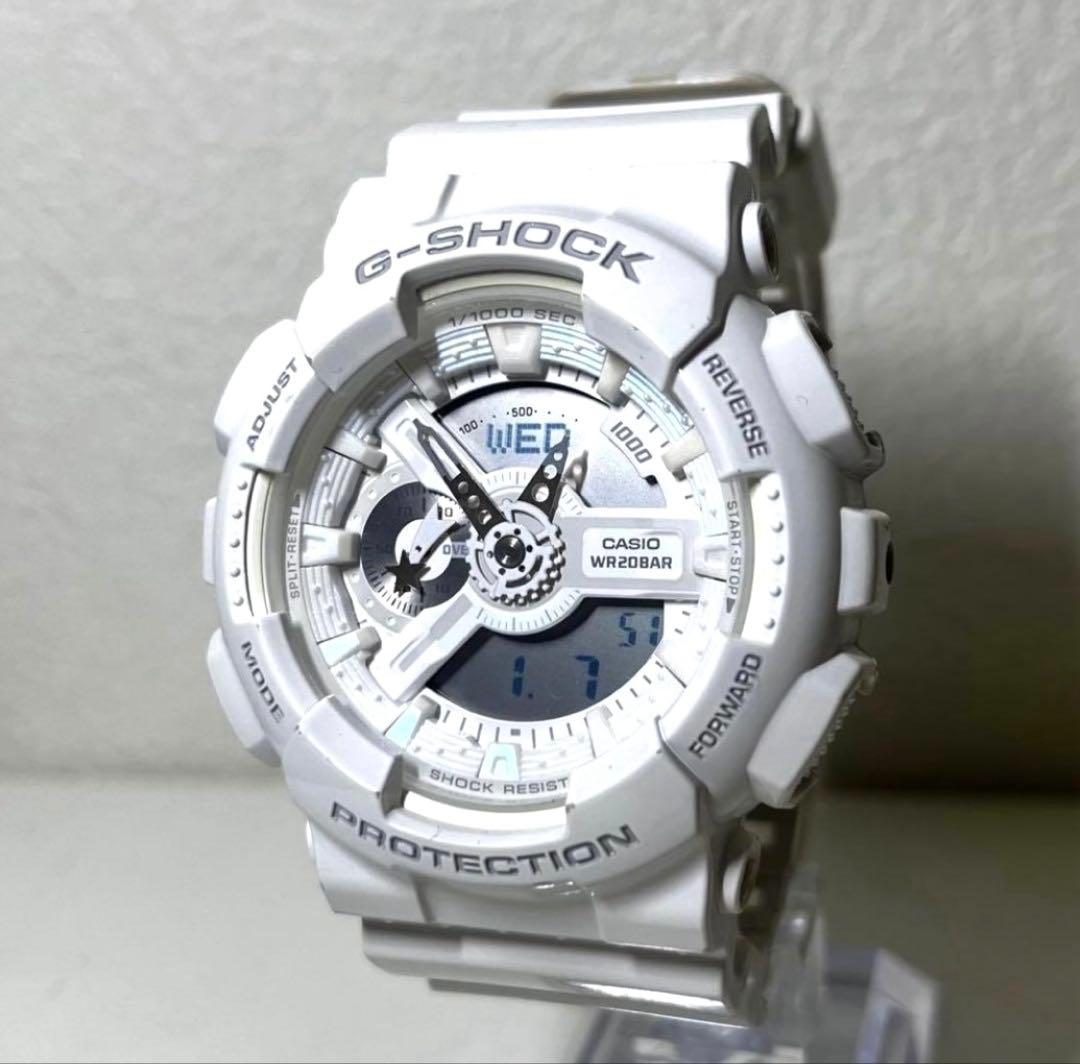 G-SHOCK GA-110LE 星 ホワイト ラバコレ 希少 - メルカリ