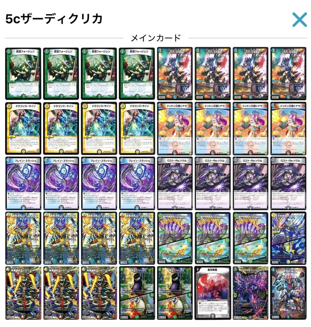 匿名配送】5cコントロール 5cザーディクリカ デッキ 引退品 黒枠統一