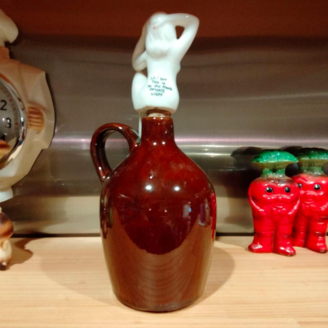 50s 　ピンナップ　デカンタ　エロ　　ビンテージ　layoff　茶