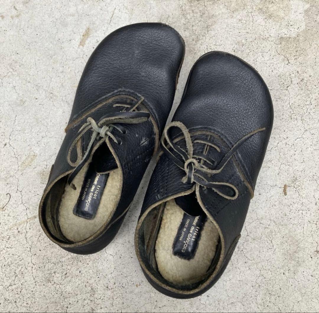 tricot COMME des GARONS 】レザーシューズ シボ革 - メルカリ