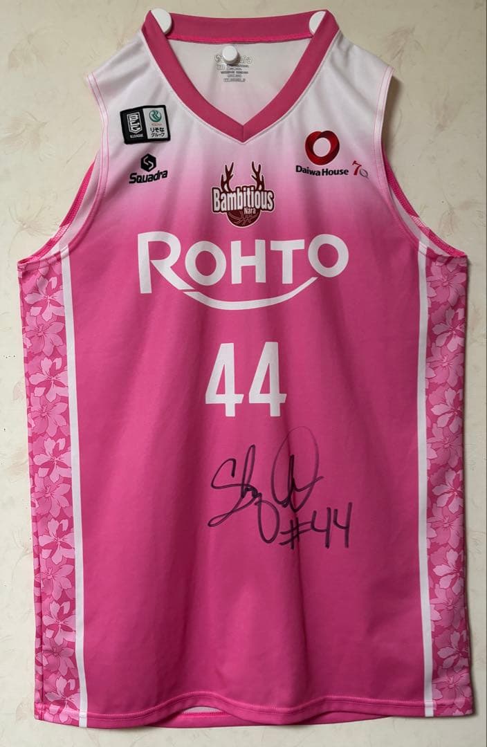 実使用 サイン入りユニ　シャキール・ハインズ バンビシャス奈良 2024-25 シャキール・ハインズ選手 契約満了および移籍先決定のお知らせ