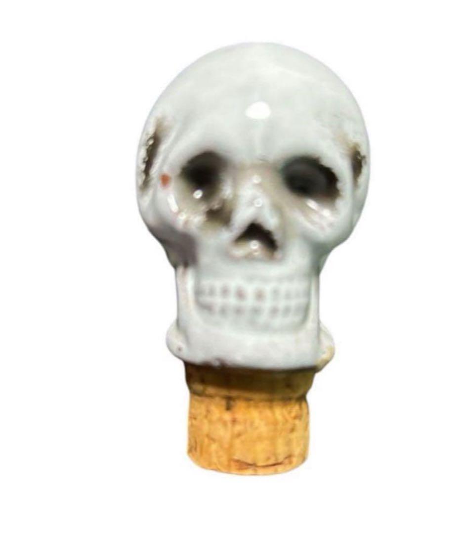 50s 日本製 セラミック スカル ポイズンボトル デカンタ ビンテージ