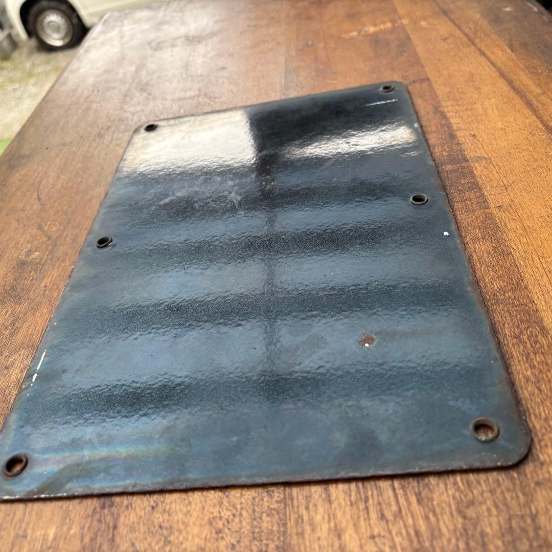 USA VINTAGE THIS FENCE IS ホーロー看板