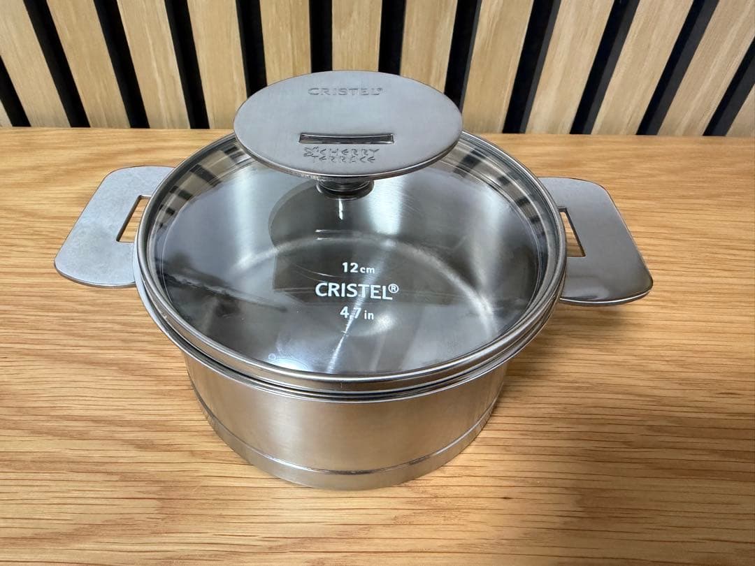 CRISTEL L 深鍋　12cm ドームガラス蓋付き L 深鍋 | チェリーテラスオンラインショップ
