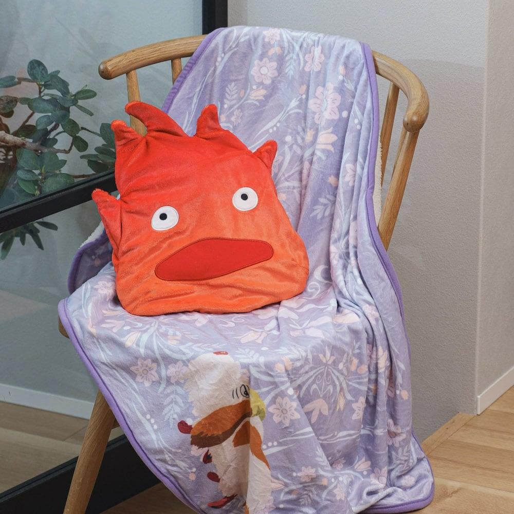 新品】クッション ブランケット ジブリ ハウルの動く城 カルシファー