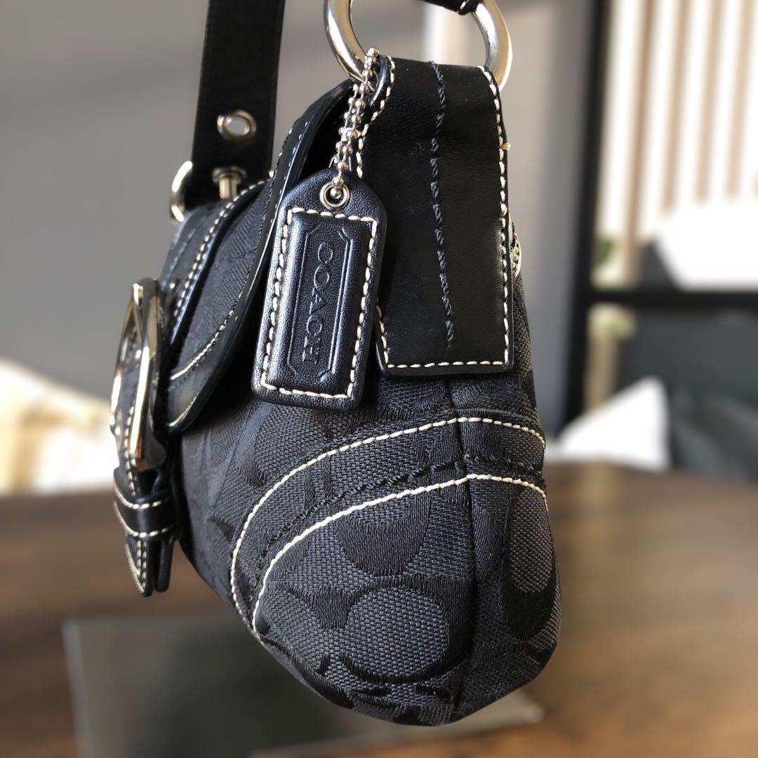美品 COACH コーチ ソーホーワンショルダー シグネチャー y2k - メルカリ