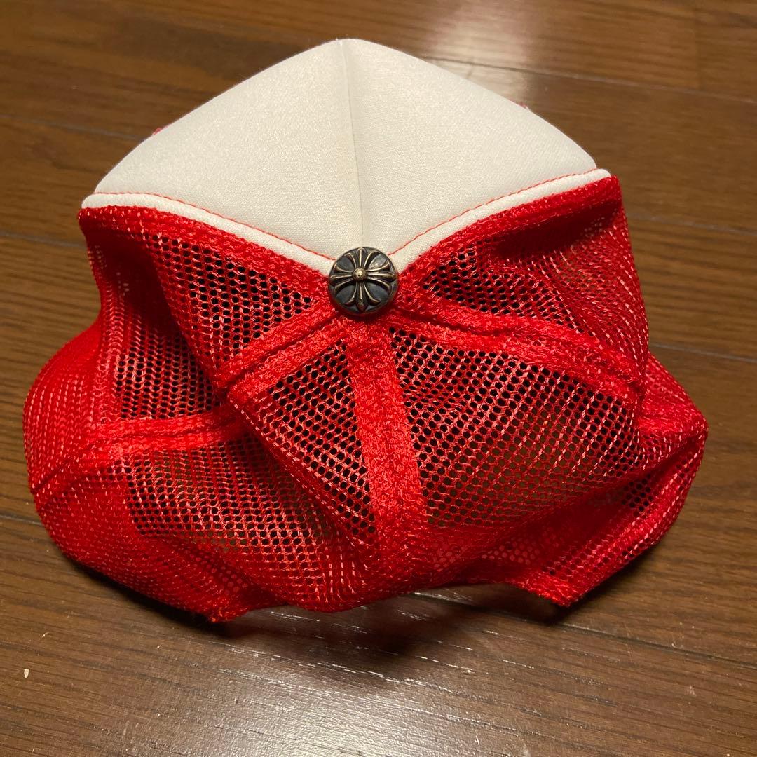 90s OLD クロムハーツOTTO トラッカーキャップ正規品白赤