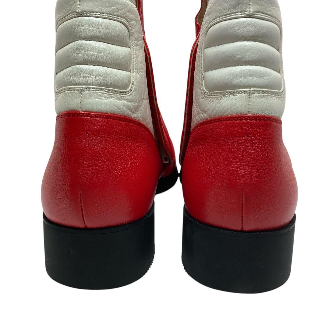 良品 NANKAI 南海 ナンカイ レーシングブーツ 26.5cm 赤 白 - メルカリ