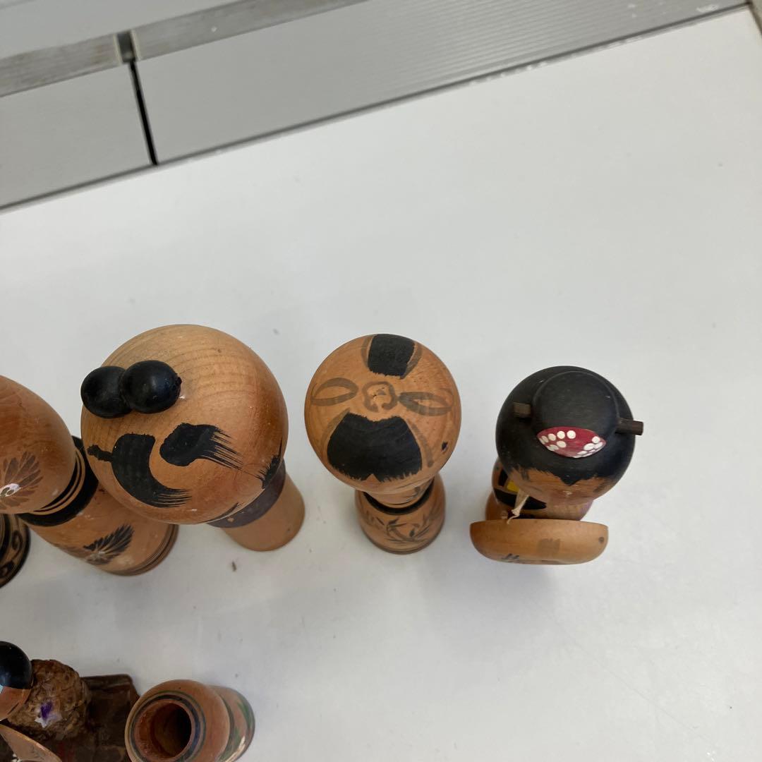 昭和レトロ 木製 伝統工芸 工芸品 小芥子 こけし7体セット まとめ売り