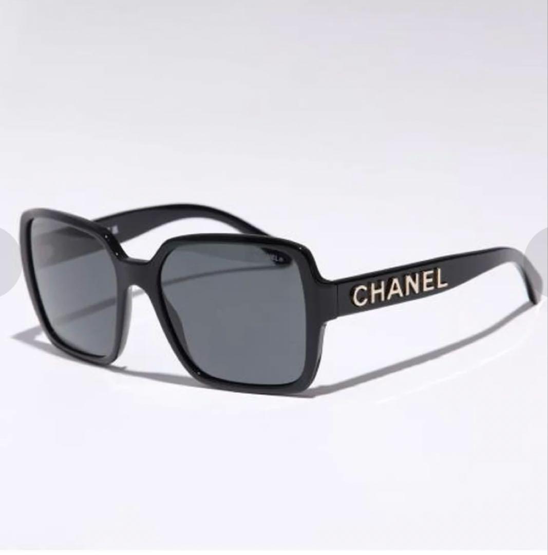 CHANEL シャネル　ブラック　スクエアサングラス サングラス maido-selection_225-015
