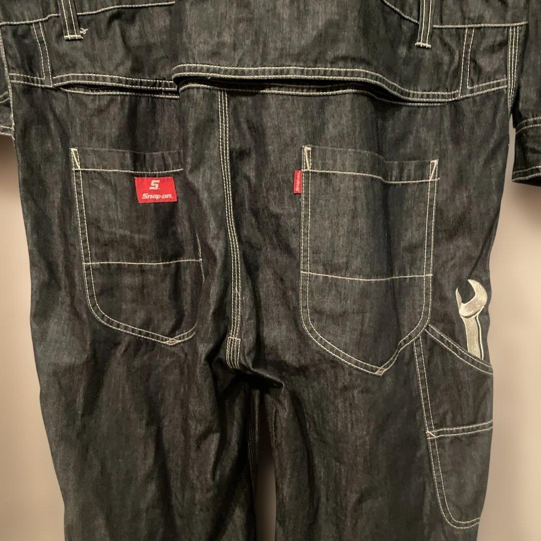 希少 Snap-on ダークデニム オーバーオール 3L 美品