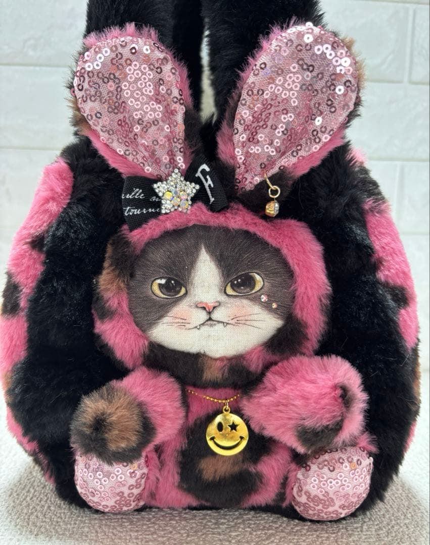 あ*き様 コヤンイサムチョン ハンドメイド ファーバッグ ジョーズくん