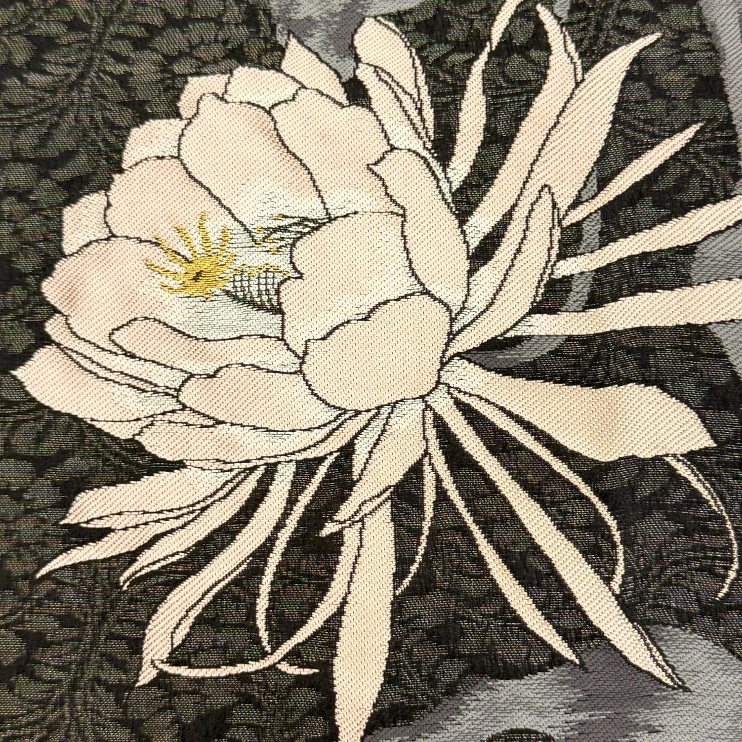 ヴィンテージファッション - 訳あり 名古屋帯 西陣織 千地泰弘 月下美人