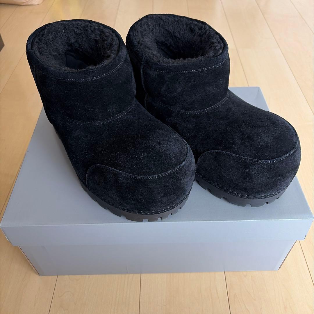 バレンシアガ ALASKA アラスカファースウェードショートブーツ メンズ