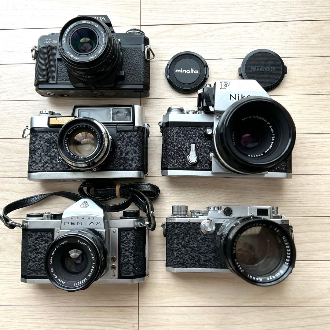 ジャンク フィルムカメラ 5台セット レンズ付き - メルカリ
