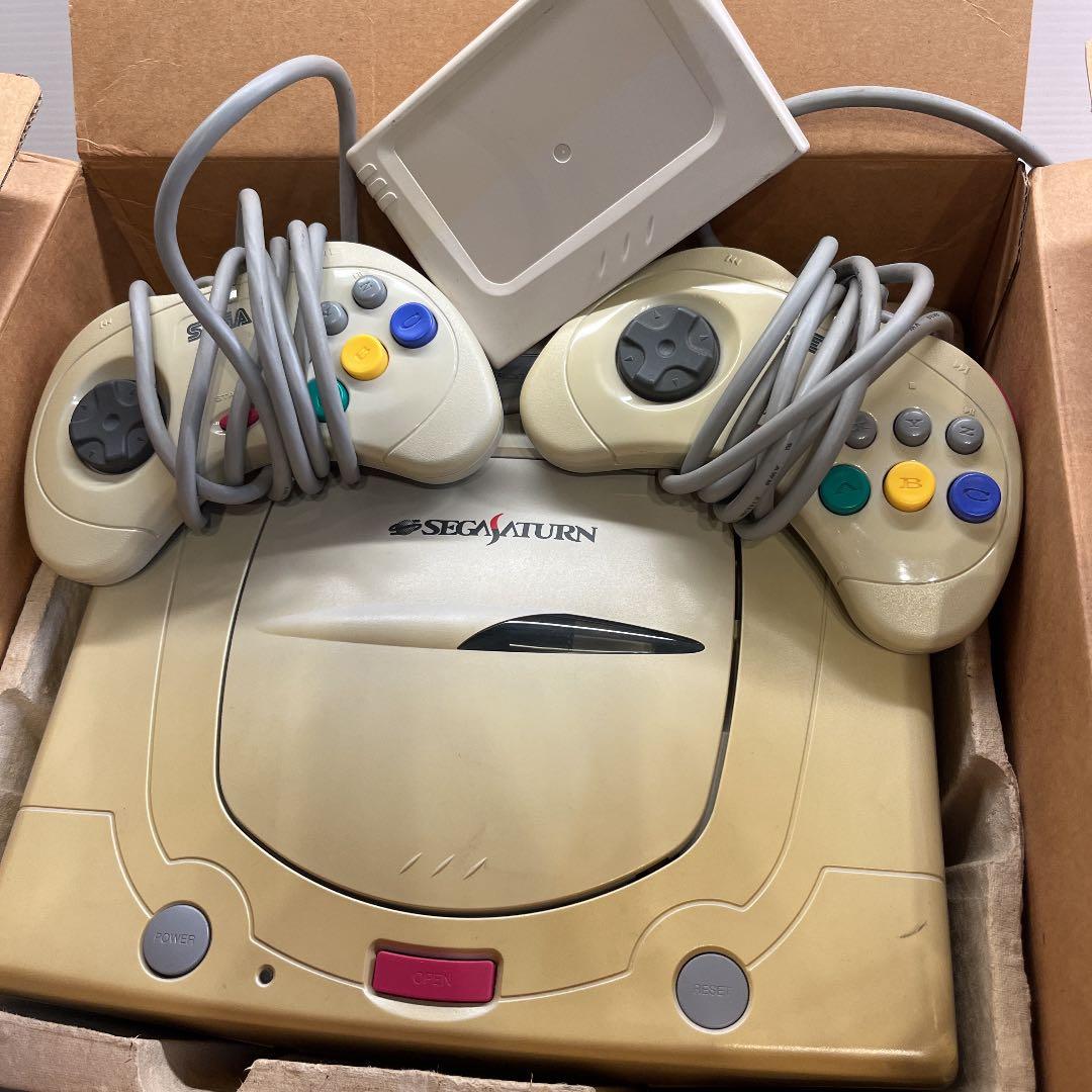 セガサターン HST-0014 ゲーム機本体　箱あり SEGA セガ セガサターン 本体 HST-0014 ミストグレー - 中古トレカ