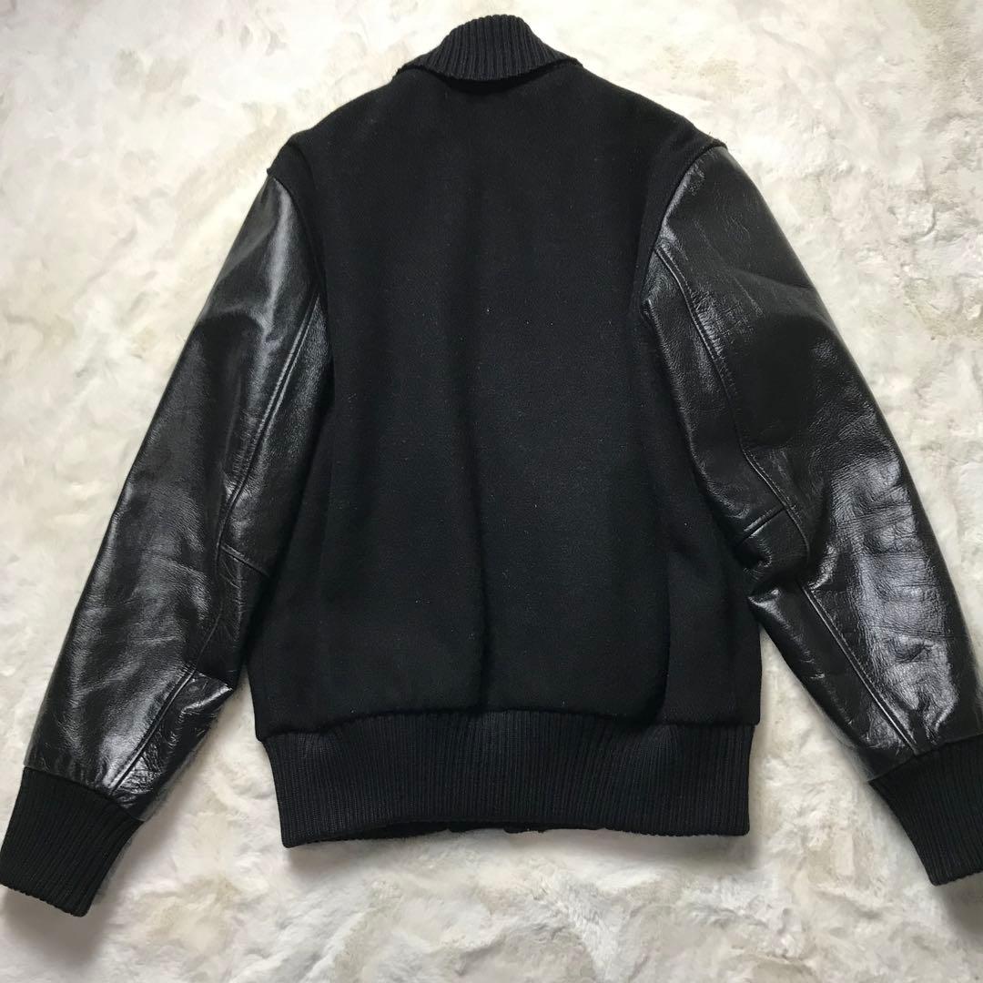 Schott ショット スタジャン 袖レザーレザージャケット - メルカリ