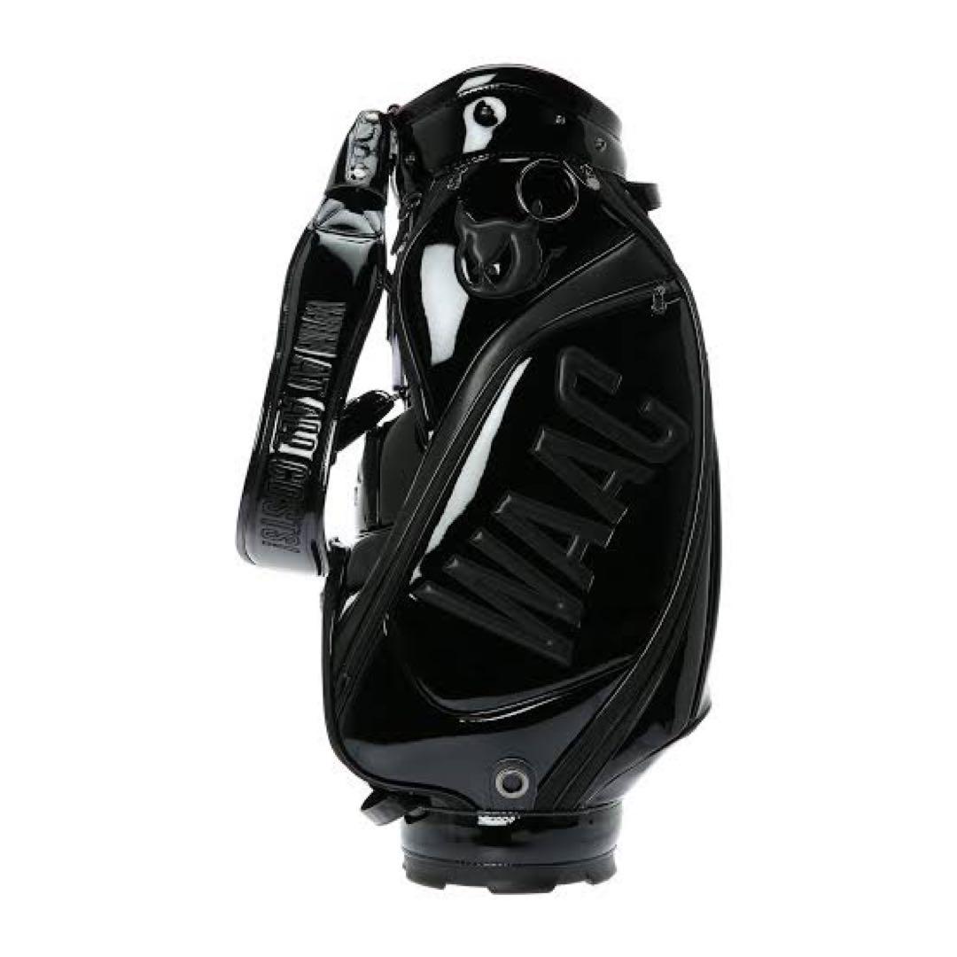 【ガム】【新品】WAAC ワック エナメル キャディバッグ ブラック ガム】【新品】WAAC ワック エナメル キャディバッグ ブラック WAAC