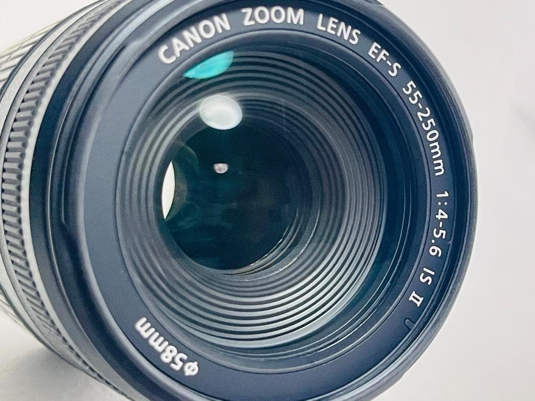美品☘️キャノン EF-S 55-250mm 4-5.6 IS II 望遠レンズ - メルカリ