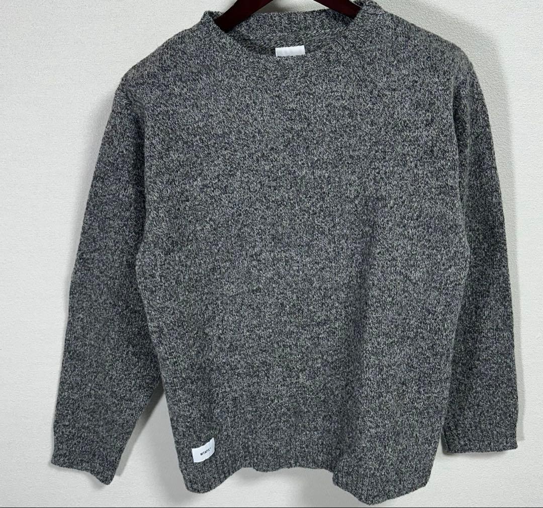 wtaps deck ニット セーター　グレー WTAPS 'DECK CREW-C / SWEATER. WOOL. J C RENNIE'セーター ニット