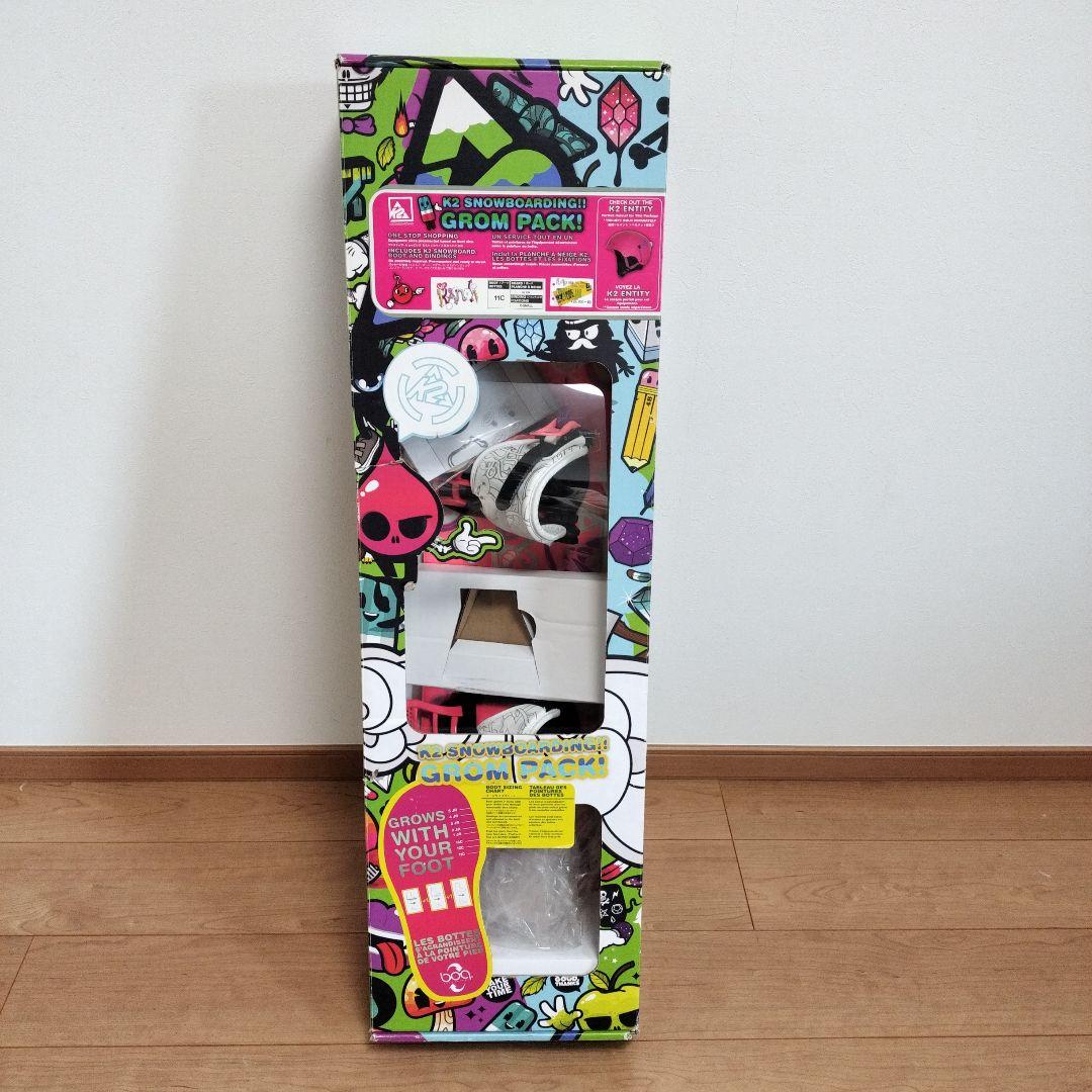 K2 Grom Pack 90cm スノーボードセット K2 ケーツー スノーボード 3点セット キッズ ジュニア 23-24 MINI