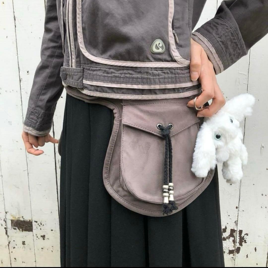 Coyseio SUEDE BELT BAG BROWN ウエストポーチ /j4 - メルカリ