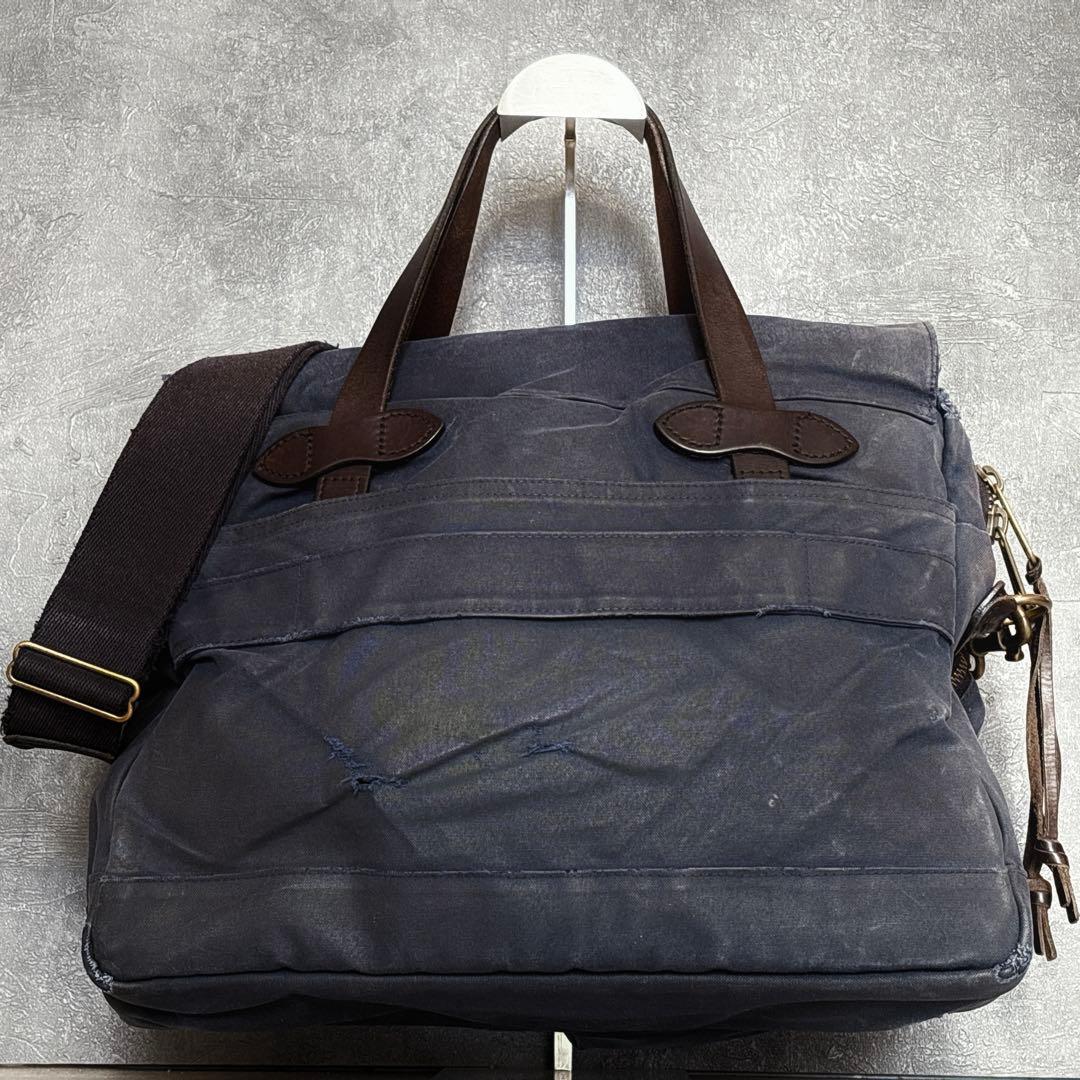 USA製 フィルソン 24アワー ティンブリーフケース ネイビー 2way