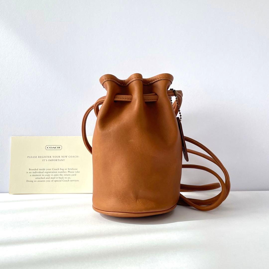 オールドコーチ OLDCOACH ショルダーバッグ 巾着 ミニポシェット 茶