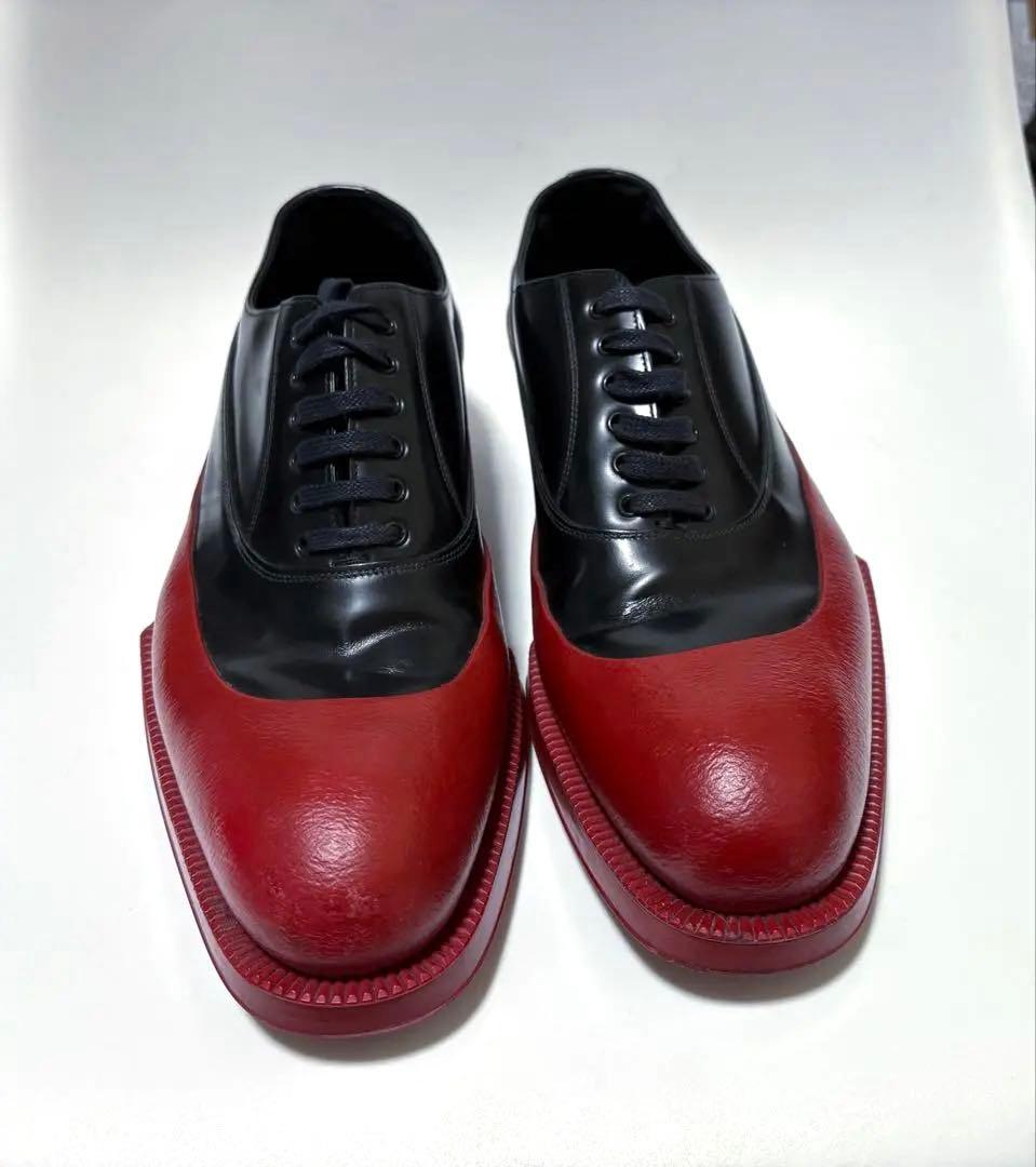 最終価格 名作 プラダ12AW ラバーソールドレスシューズ9美品 - メルカリ