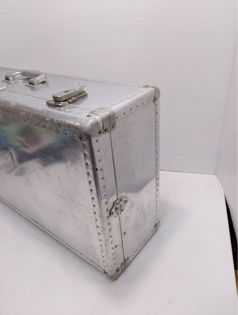 希少】ヴィンテージ アルミトランク スーツケース インダストリアル
