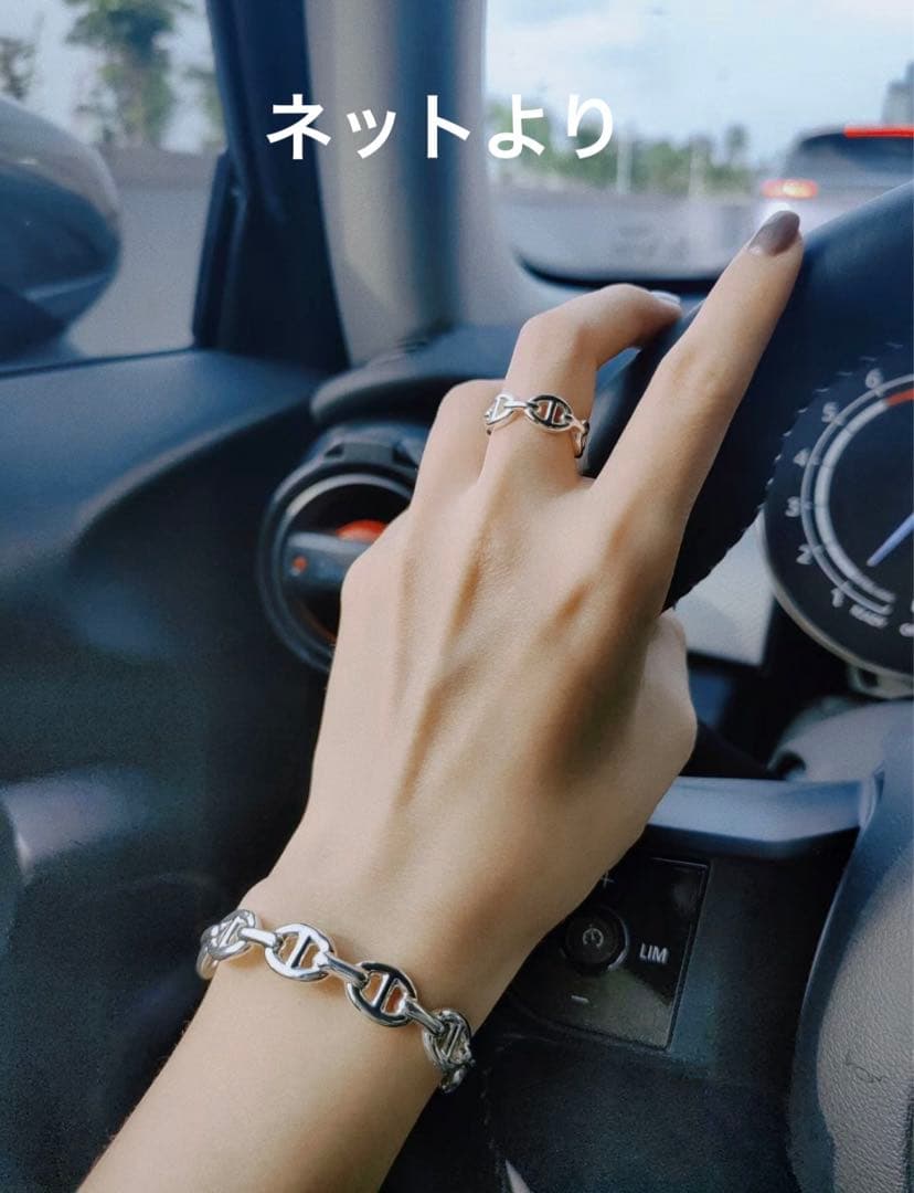 HERMES エルメス シェーヌダンクル アンシェネ バングル SHサイズ