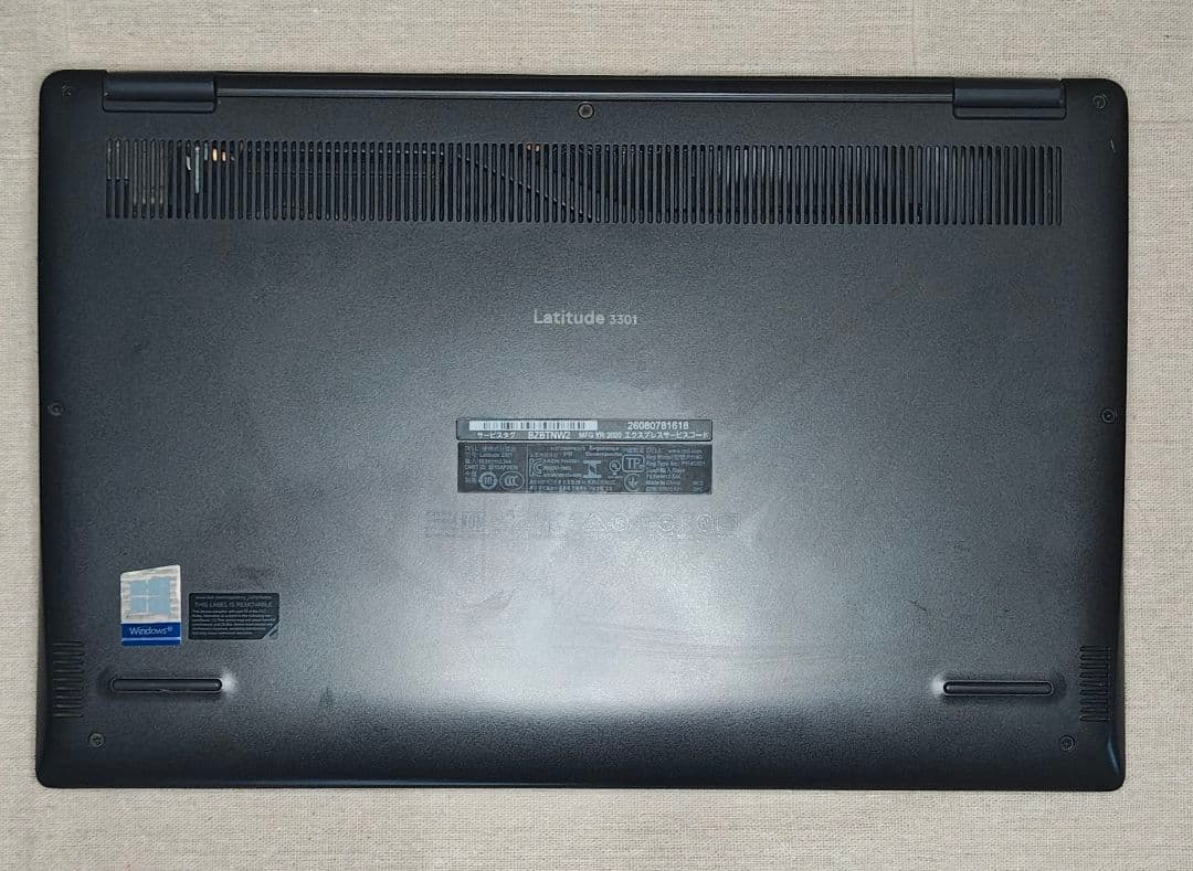 F-39/8世代i5/DELL Latitude 3301/SSD256/8GB