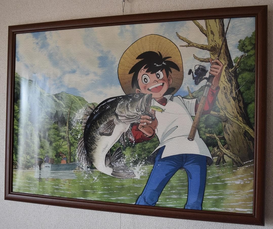 釣りキチ三平・矢口高雄 漫画家 生誕40周年記念作品・新世紀版画