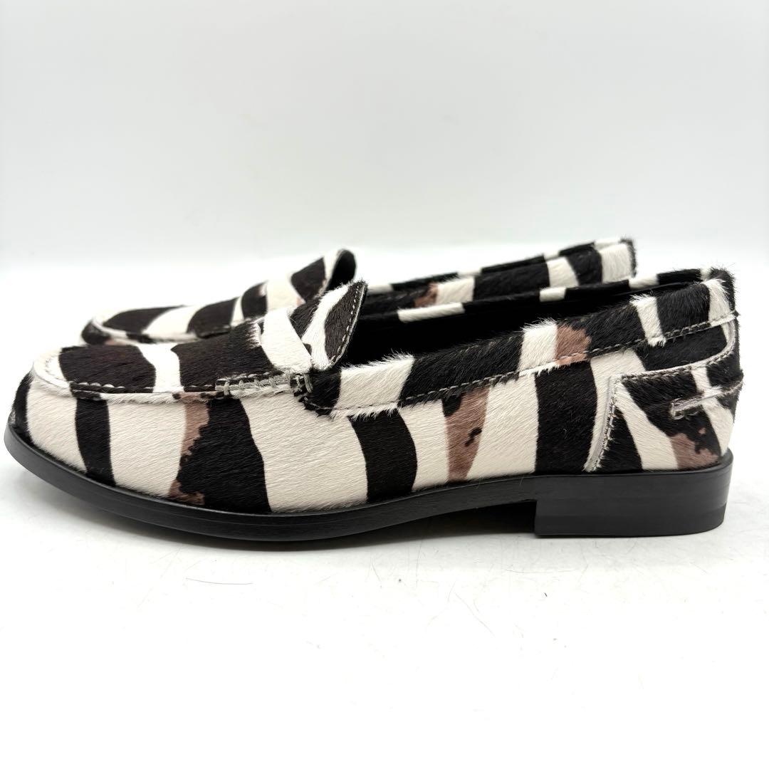 付属品あり✨ トッズ コインローファー ゼブラ柄 ハラコ 【35