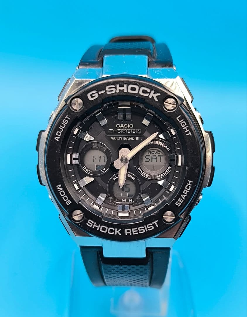 ジーショックG-STEEL 電波ソーラー GST-W300-1AJF ブラック GST-W300-1AJF | CASIO