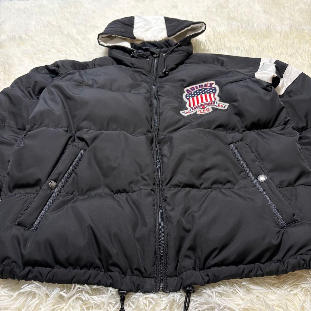 AVIREX アヴィレックス ダウンジャケット 中綿 アーチロゴ 刺繍
