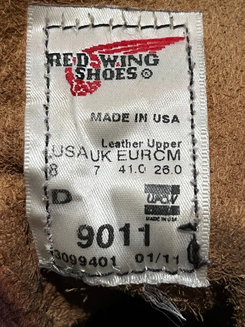 【カスタムソール】REDWING 9011 BECKMAN US 8.0D
